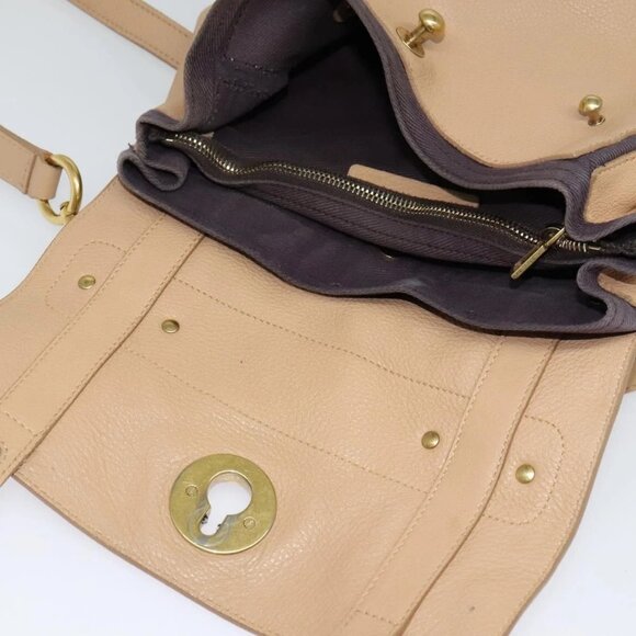 SAINT LAURENT Muse Two Hand Bag Leather 2way Beige Gold - Picture 11 of 16